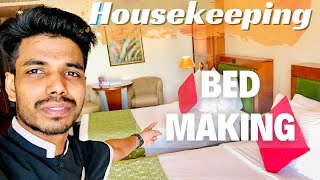 Housekeeping BED MAKING Hotel Saudi Arabia SAR [upl. by Yrehcaz965]