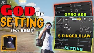 New Sensitivity🔥BGMI Control CODE 5 Finger FASTER PLAYER For All Devices  Daxua PUBG MOBILE [upl. by Mllly879]