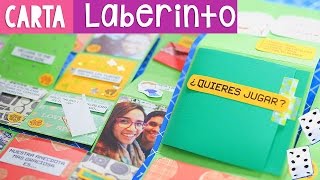 CARTA LABERINTO Regalo original para amiga o novio Fácil ✄ Craftingeek [upl. by Childers]