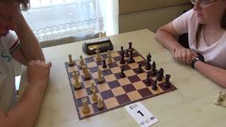 Blockade sacrifice in blitz chess GM Shirov  WGM Berzina CaroKann [upl. by Ihsorih]