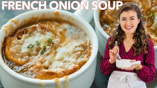 FRENCH ONION SOUP  How To Make Onion Soup [upl. by Neelloc]