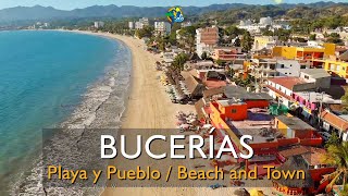 Bucerías paseo por playa y pueblo de Nayarit México  Bucerias town amp beach drone  ground [upl. by Bart]