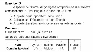 Exercice  5  Atomistique [upl. by Kurr]