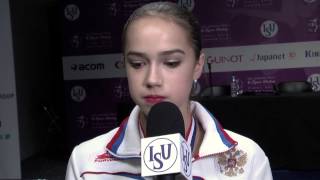 Alina Zagitova RUS Free PGM Interview  Marseille 2016 [upl. by Anirahs]