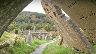 Glendalough monastery and glacial valley hike Wicklow Mountains National Park [upl. by Hyatt]