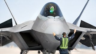 US F22 Pilot Scarily Flips His 350 Million Jet Upside Down After Takeoff [upl. by Siclari]