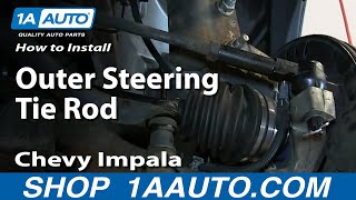 How to Replace Tie Rod 0013 Chevy Impala [upl. by Aleydis147]