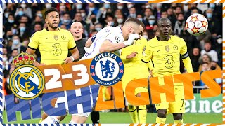 HIGHLIGHTS  Real Madrid 23 Chelsea  UEFA Champions League [upl. by Euqinomahs11]