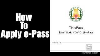 how to apply tn e pass onlinetamilnadu epass onlineepass tamilnaduonline epassTN covid19 ePass [upl. by Nancey494]