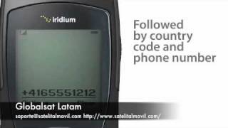 Realizar una llamada con un Iridium 9555 [upl. by Attiuqihc]