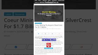 SilverCrest Coeur Mining smallcapstocks silver firstmajestic [upl. by Strong682]