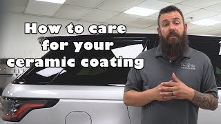 How to care for your CERAMIC COATING [upl. by Dronel]