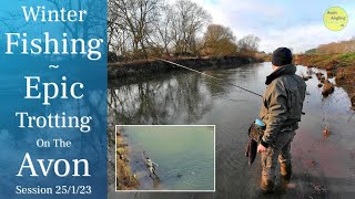 Fantastic River Fishing  My Best Avon Session EVER  Trotting For Chub  25123 Video 375 [upl. by Atnes874]