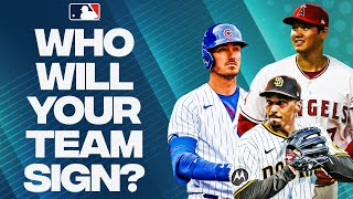 One free agent target for all 30 MLB teams Shohei Bellinger Yamamoto and other STARS [upl. by Alissa]