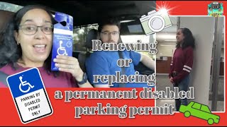 How to get Disability Parking Permit♿️  First time or Renewal🗄️ [upl. by Llenral]