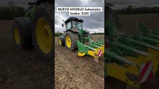 Nuevo modelo de Subsolador en línea ‘baabor’ S320 con tractor John Deere 8360 R [upl. by Imugem]