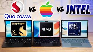 Snapdragon X Elite vs M3 vs Intel  RIP x86 Laptops [upl. by Iffar]