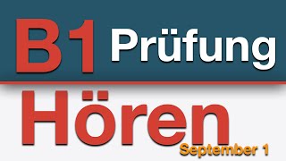 telcgast Hören B1 PrüfungSeptember 2023 I German Test For Immigranten I gast DTZ telc gast [upl. by Gnehp]