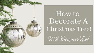 How to Decorate a Christmas tree with Gorgeous Ribbon [upl. by Etnauq]