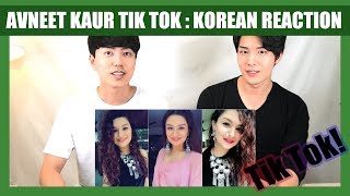 Indian Tik Tok Reaction by Korean Dost  Avneet Kaur  Tik Tok India [upl. by Kinemod]