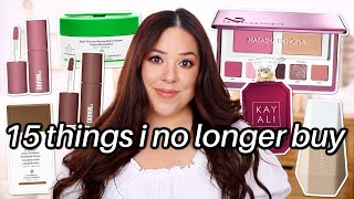 15 THINGS I NO LONGER BUY ❌ MAKEUP SKINCARE HOME amp LIFESTYLE [upl. by Elocel]