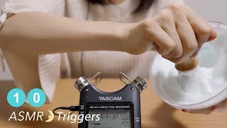 ASMR 10 ASMR Triggers For Sleep amp Relaxing  No Talking  DR40 [upl. by Klarika]