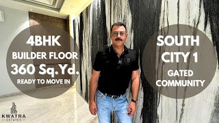 360 Sq Yd Builder Floor in South City 1 Kwatra Estates [upl. by Satsok76]