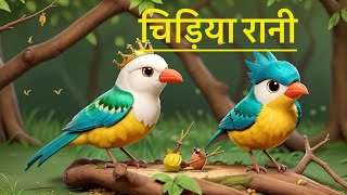 Chidiya Rani Badi Sayani  चिड़िया रानी  Hindi Nursery Rhyme  बाल गीत  Kids Song [upl. by Dorrehs]