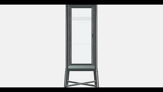 FABRIKÖR Glassdoor cabinet 2  Store  3DModel [upl. by Jo801]