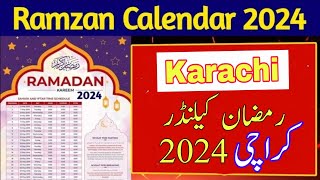 Ramadan Calendar Karachi 2024  Karachi Sehar and Iftar Times 2024 drinfotainer [upl. by Glaudia601]