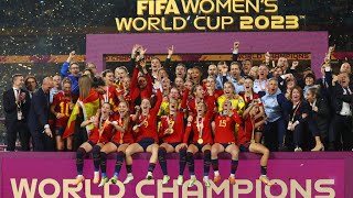 Por primera vez en la historia España alza el trofeo del Mundial Femenino tras vencer a Inglaterra [upl. by Ssidnac485]