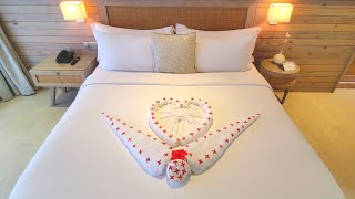 Towels decorations ideas at home  cupolas room decorating with towels  AR LOVE [upl. by Atsirhcal]