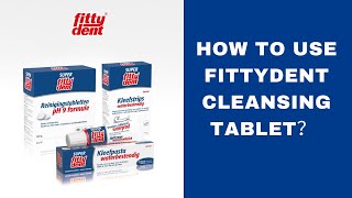 Fittydent Cleansing Tablets 40s  pH9 [upl. by Nayb40]