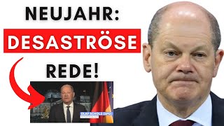 Scholz blamiert sich bei NeujahrRede komplett [upl. by Inilahs]