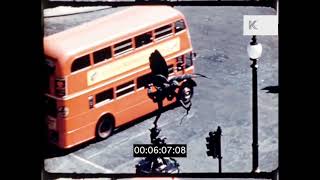 London 1950s Piccadilly Circus Day And Night Neons Changing Sentries [upl. by Osnola]