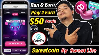 50 Withdraw Token 🚀  Sweatcoin By Sweat Lite Play 2 Earn Bot  Sweatcoin Withdraw Money 2024 🤑 [upl. by Sykes]