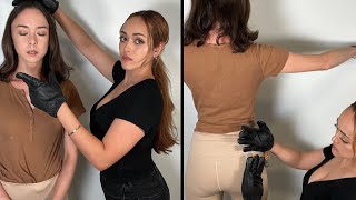 ASMR TSA Pat Down FULL Body amp Bag Check Arms Legs Feet Soft Spoken REAL PERSON with ilovekatieasmr [upl. by Quar]