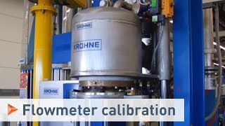 Calibration with a Piston Prover shown with an Ultrasonic Flowmeter  KROHNE [upl. by Gord991]