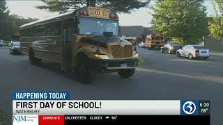 VIDEO Waterbury students go back to school [upl. by Eelnyl88]