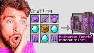 Minecraft Maar Ik Kan Custom OP Tempels Craften [upl. by Krein724]