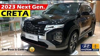 Creta facelift launch date and price revealed ADAS from base model  creta 2023 launch in india [upl. by Ramaj]