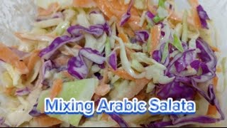 MIXING ARABIC SALATA COME AND JOIN US [upl. by Merfe923]