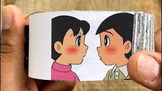 Doraemon Cartoon Flipbook 183  Shizuka Kisses Dekisugi Flip Book  Flip Book Artist 2024 [upl. by Argent676]