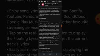 Musixmatch Lyrics Finder App Review [upl. by Malo721]