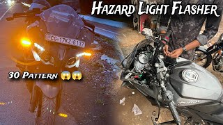 Hazard Light Flasher 30 Pattern 😱 For RS 200 Price kitna h Kaise Lagate hai [upl. by Nelyaw96]