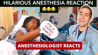 quotits a hood snackquot  Hilarious Anesthesia Reaction  Anesthesia Doctor Reacts [upl. by Ahsiek65]