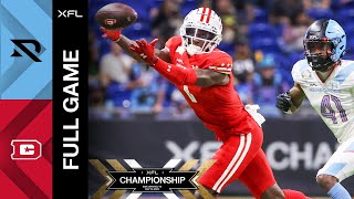 2023 XFL Championship  Full Game [upl. by Davy]