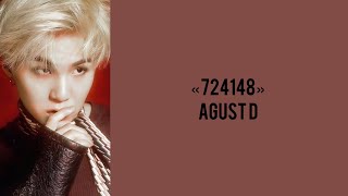 “724148” Agust D Russian subtitles Перевод на русский [upl. by Nidya]