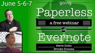 Going Paperless with Evernote  Webinar Replay [upl. by Saucy]