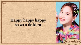 TWICE  Happy Happy Easy Lyrics [upl. by Camarata]